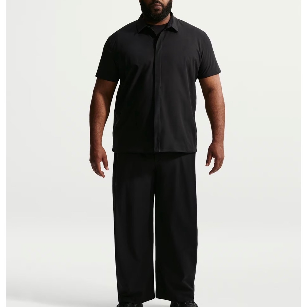 Nike 24.7 Wide Leg Training Pants Mens 36 Black NEW IF2123-010 UV Protection